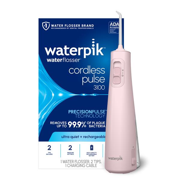 Pink Cordless Pulse 3100 Water Flosser – Blush Pink (WF-20CD014) - Image 2